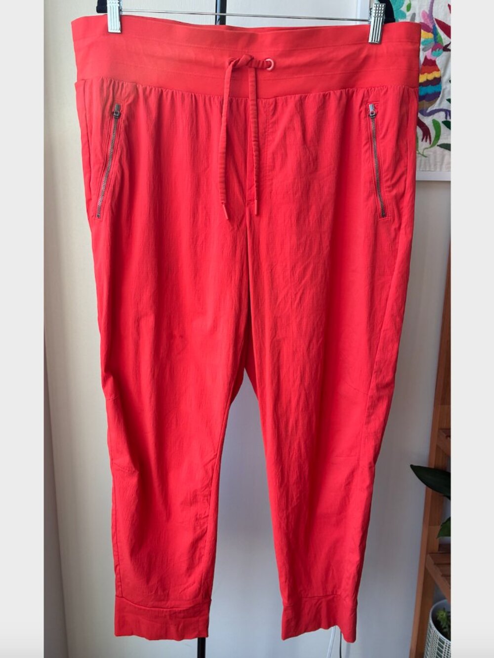 Athleta Coral Track Joggers with Zip Pockets